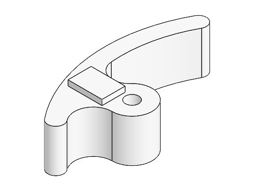CAD model of the broom rack