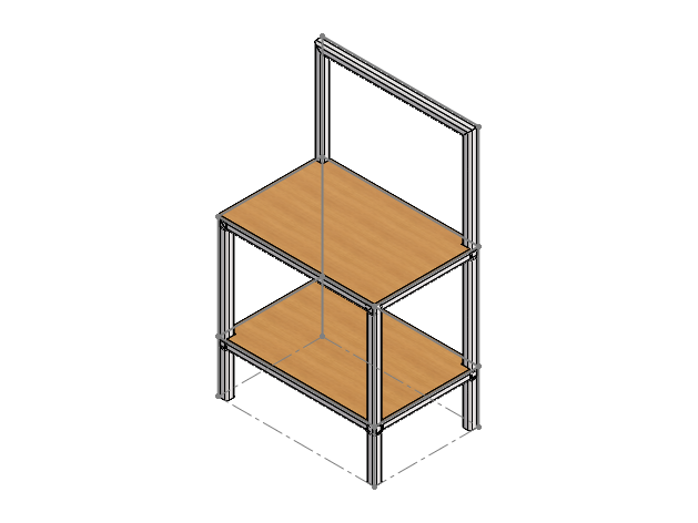 CAD model of the sanding disk rack