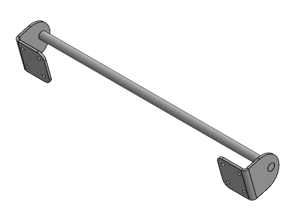 CAD model of the safety glasses rack