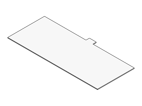 CAD model of the cnc parallels shelf
