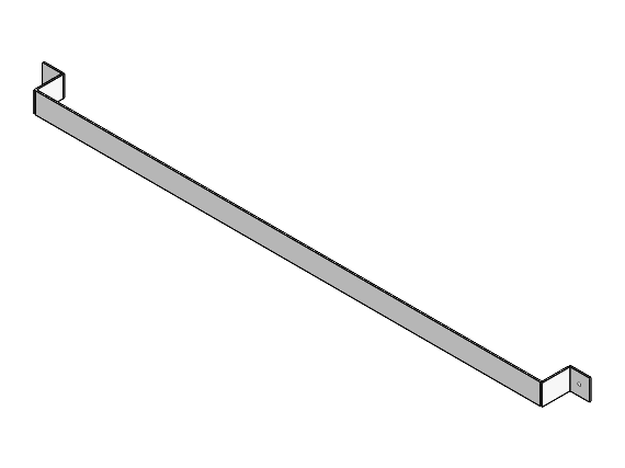 CAD model of the tape measure rack