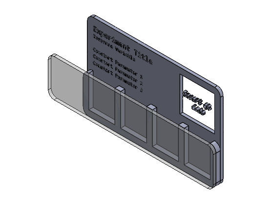 CAD model of the first sample display